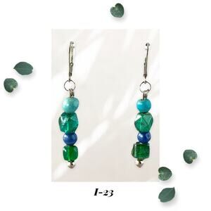 Solitude - Glass Bead Dangle Earrings